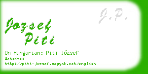 jozsef piti business card